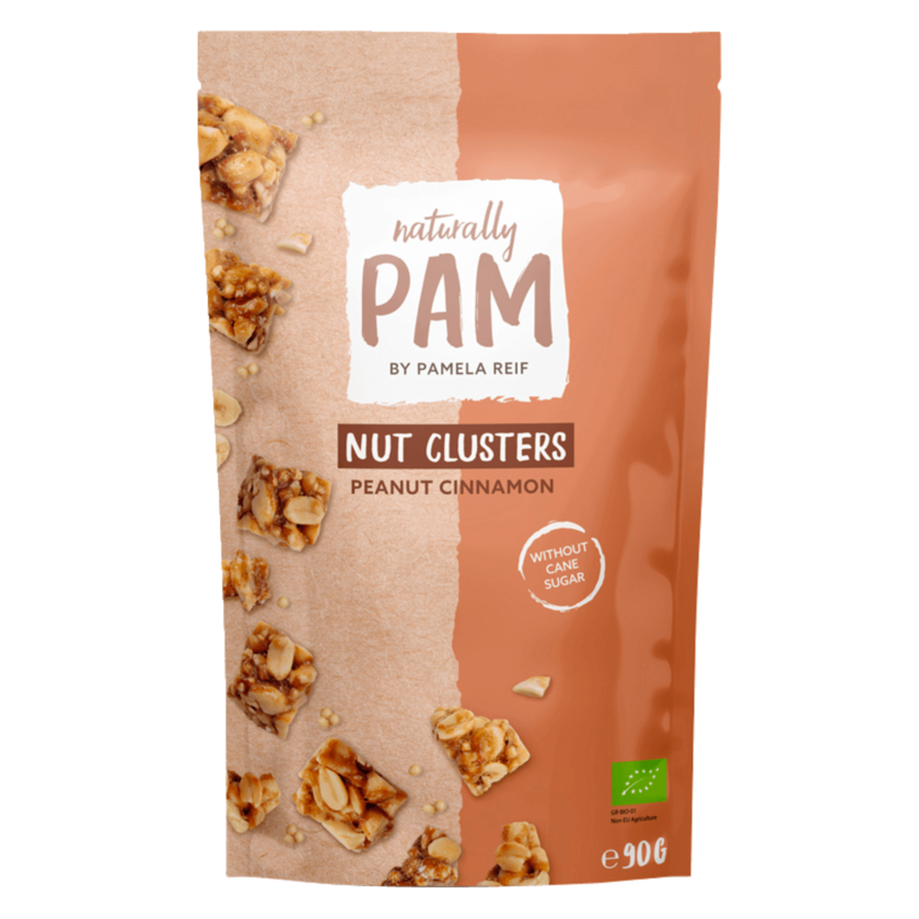 Naturally Pam Nut Clusters Peanut Cinnamon 90g